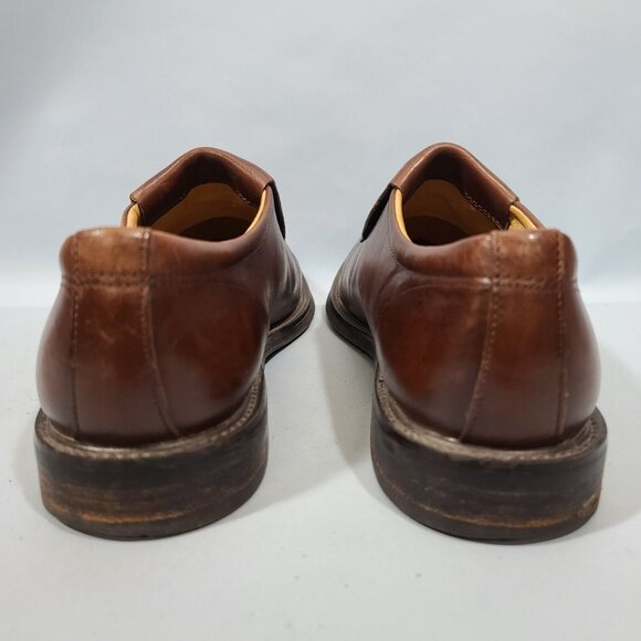 Florsheim Brown Leather Bike Toe Slip On Loafer Dress Shoes Men\'s Size 9M